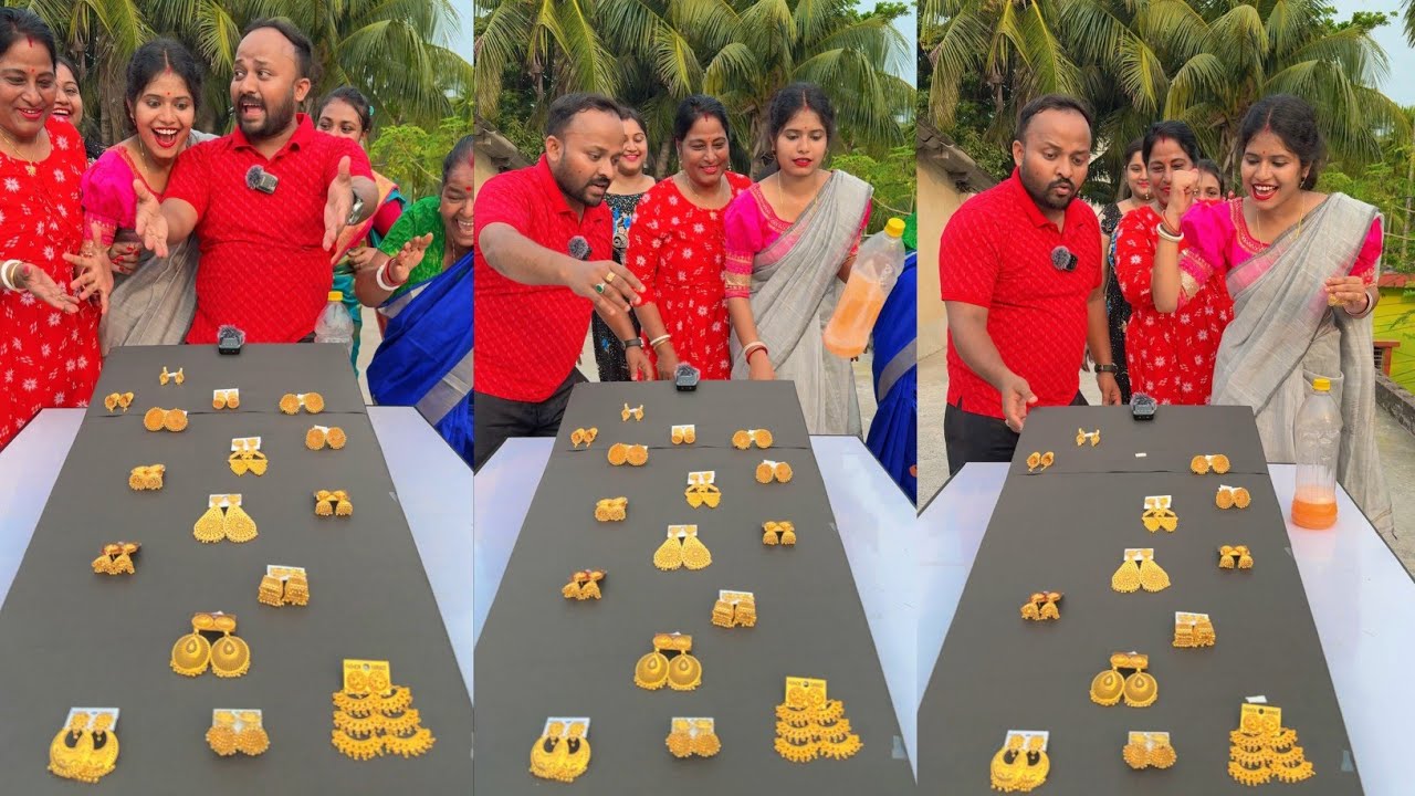 Special Gold Earrings Collection Funny Challenge Video