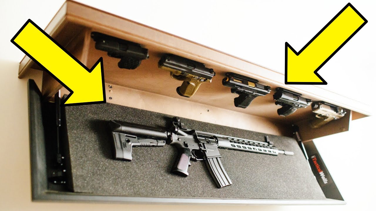 Hidden Gun Storage, American Concealment Flag, Handgun and Ammo Safe, Case