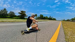 Longboard testing Insta360 X4 camera / standard lens guards / windproof mic wind muffs