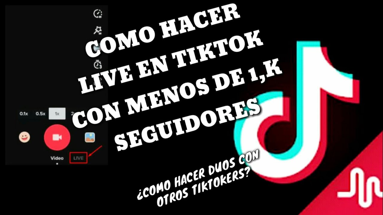 Cómo hacer live en tiktok