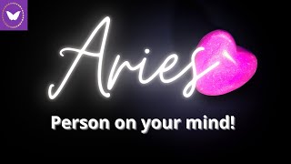 Aries unexpected text/call! Your on their mind! 💕 Person on your mind tarot reading