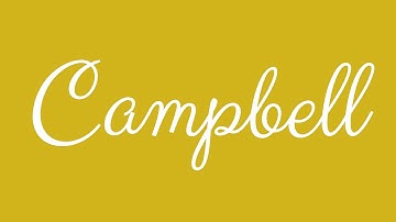 Learn how to Sign the Name Campbell Stylishly in Cursive Writing