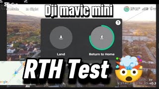 Return to home test-Dji mavic mini.It's Bad?⁉️🤔