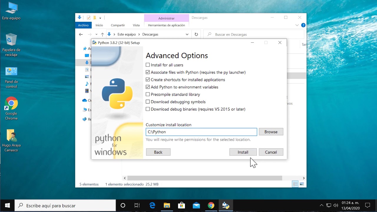 python download windows 10