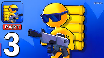 Gun Rush: Shooting Battle - Gameplay Walkthrough Part 3 - Hero Stack Race Gun (Android, iOS)