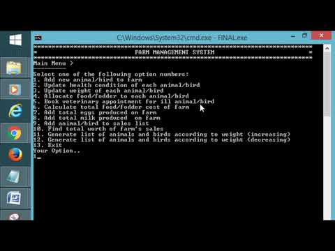 Farm Management System || C++ || Project