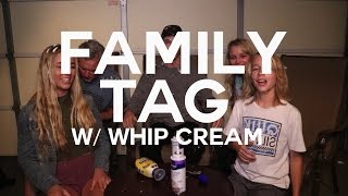 FAMILY TAG WHIP CREAM BATTLE! #GarnerFamily