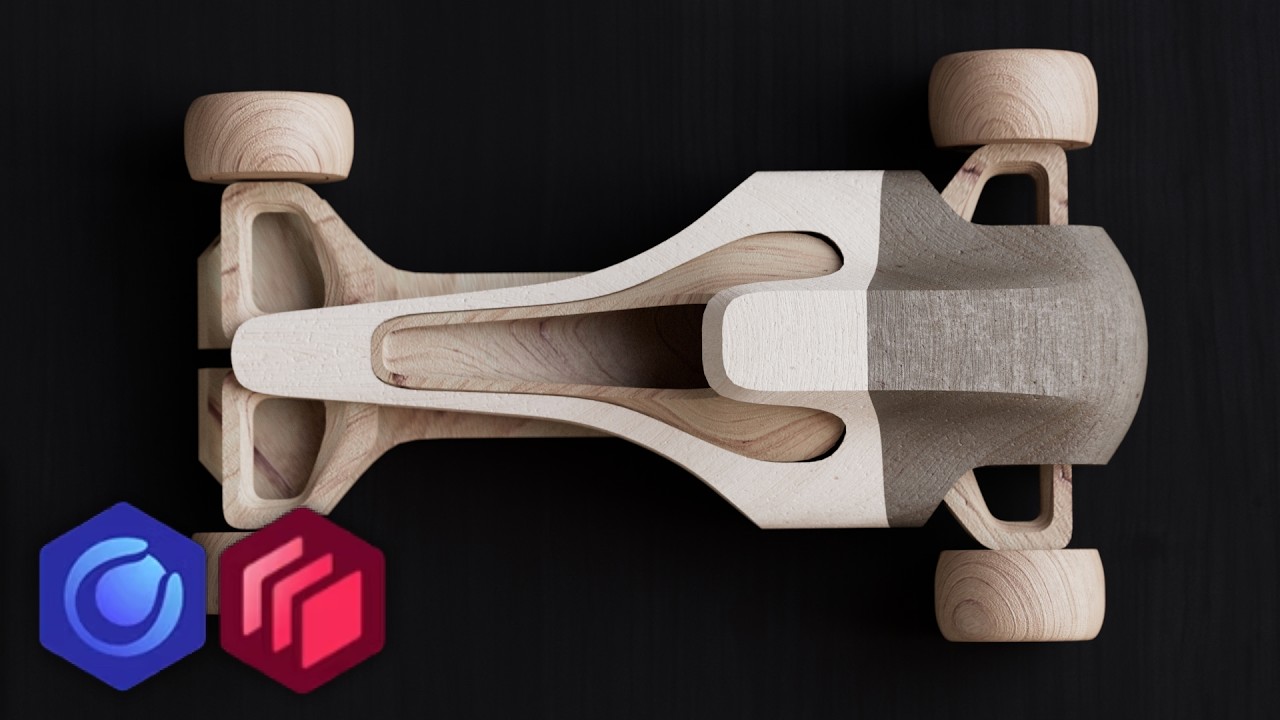 Урок по моделированию и рендерингу | Игрушечный болид Формулы-1 | Часть 2