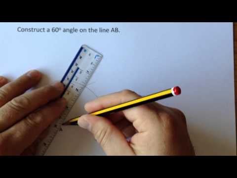Constructing a 60 degree angle
