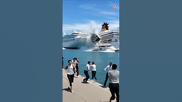 Two Cruise Ships Collide While Docking at the Port!