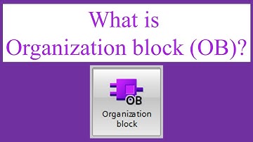 Siemens PLC - What is Organization Block