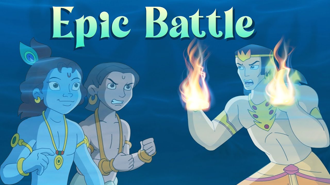 Krishna aur Balaram - Underwater Battle | जल दानव | Cartoons for Kids in हिंदी