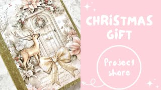 Handmade Christmas Gift Idea | Christmas Altered Composition Notebook