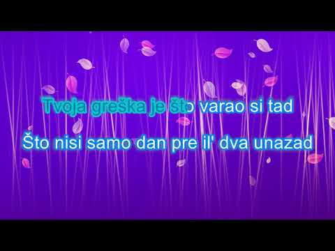 Emina Jahović, Tvoja greška, karaoke