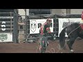 Rodeo Clown Snowboards Behind Horse at 2016 PRCA Wilderness Circuit Finals