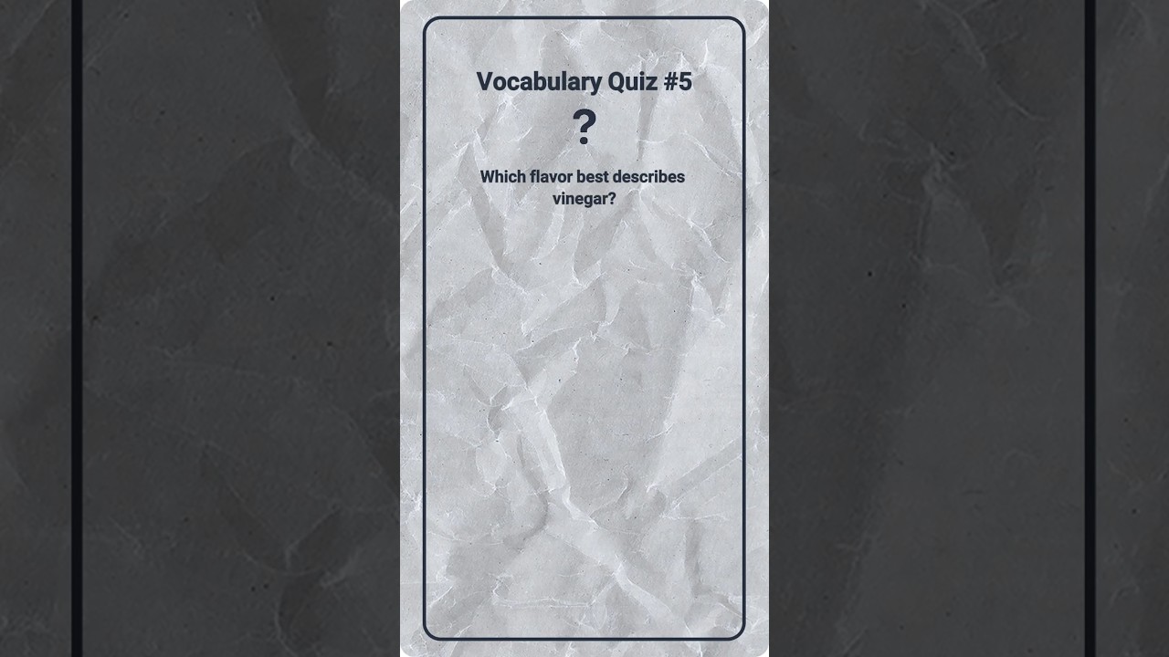 Vocabulary Quiz #quiz