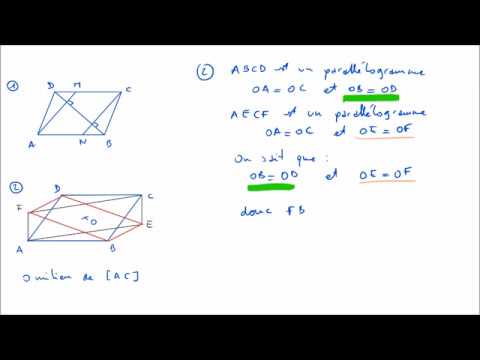 Comment Demontrer Que C Est Un Parallelogramme 2 Exemples Youtube