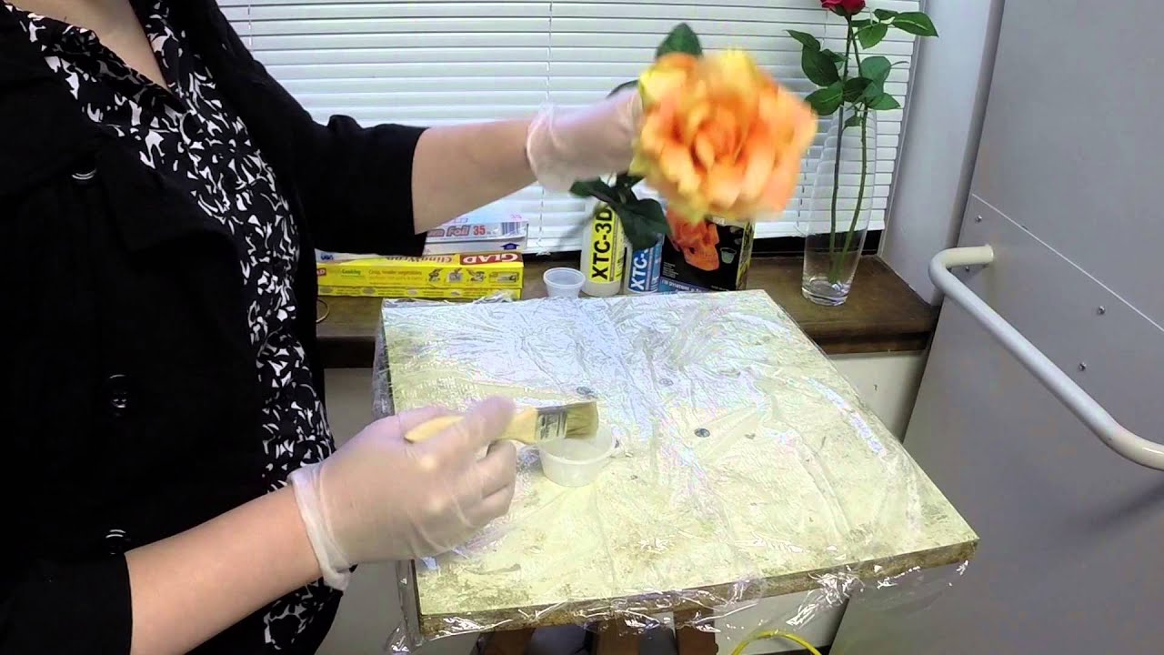 How to cast flowers in resin 