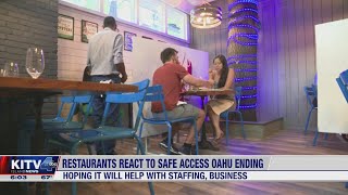 Honolulu restaurant owner reacts to end of Safe Access Oahu