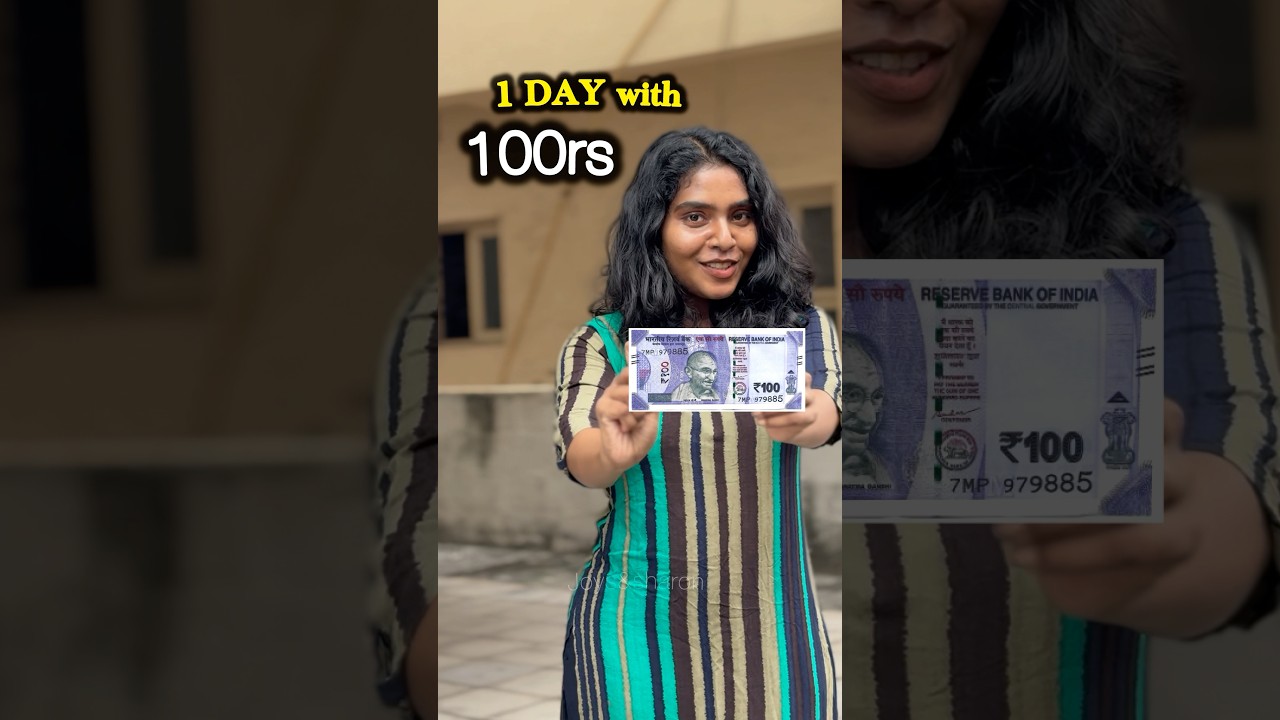 Один день с челленджем 100 рупий😱 | Смотрите до конца🤯 