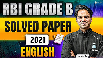 RBI Grade B Previous Year Paper Question | RBI Officer Phase 1 English PYQ Solution PDF Download