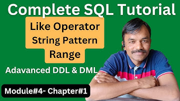 like operator in sql | string pattern in sql Full SQL Course | step by step