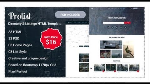 Prolist - Directory & Listings HTML Template | Themeforest Download
