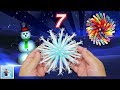 How to Reuse Drinking Straws and Make Snowflakes - 7 Art and Craft Ideas for Christmas Decorations