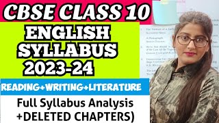 Class 10 english syllabus 2023-24 | Class 10 English Syllabus 2024 |Class 10 English