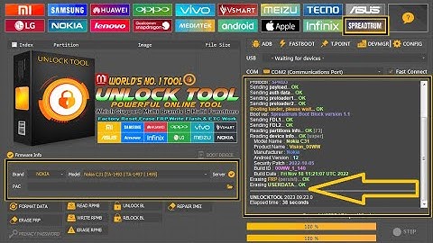 Nokia C31 TA-1493 Unisoc SC9863A  Pattern & FRP Lock Remove With FDL Mode Test Point By Unlock Tool
