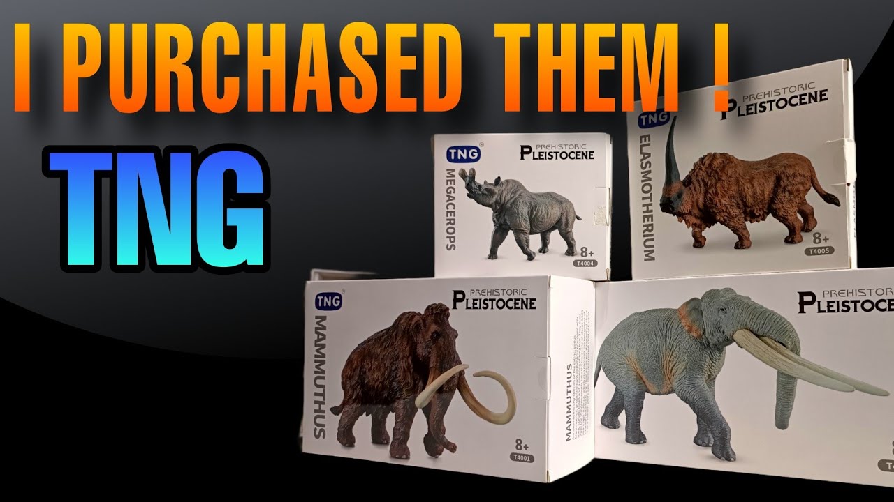 NEW ARRIVALS !! TNG Prehistoric Mammal Figurines - My First Purchase and Review 😍