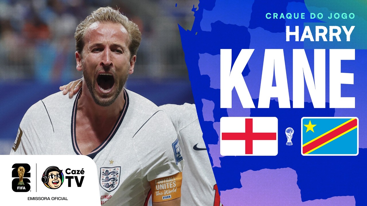 O SALVADOR DA PÁTRIA! TODOS OS LANCES DE HARRY KANE EM INGLATERRA X RD CONGO | COPA DO MUNDO