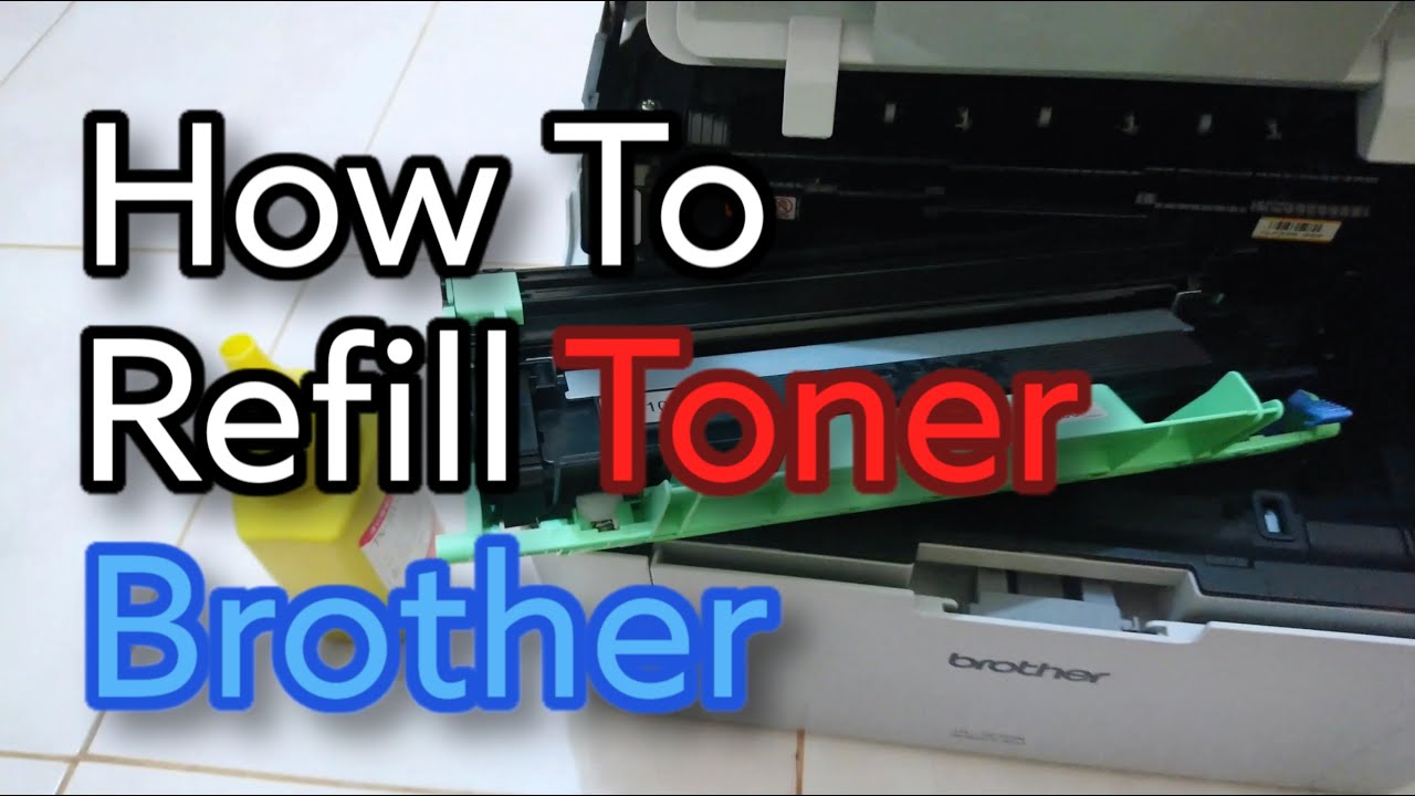 Isolere større Mig selv How to Refill Toner Brother HL-1210W, cara refill toner - YouTube