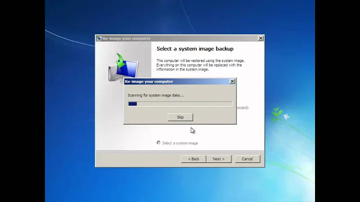 How to Restore Your Computer from System Image - Learn Windows 7