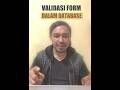 Django - Validasi Form Dalam Database