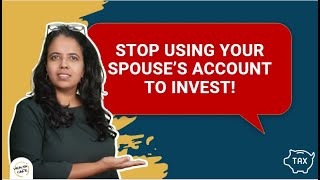 Should you invest from your spouse's bank account