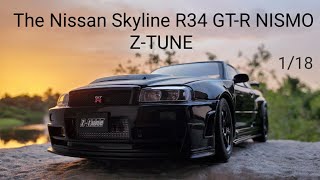 Detailed Review of the Most Expensive R34 GT-R (Nismo Z-tune) | In 1/18 Scale From AUTOart