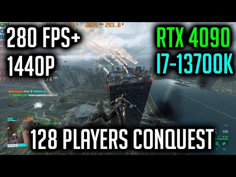 Battlefield 2042 - 1440P 128 Players Conquest Max Settings! RTX 4090 + I7-13700K