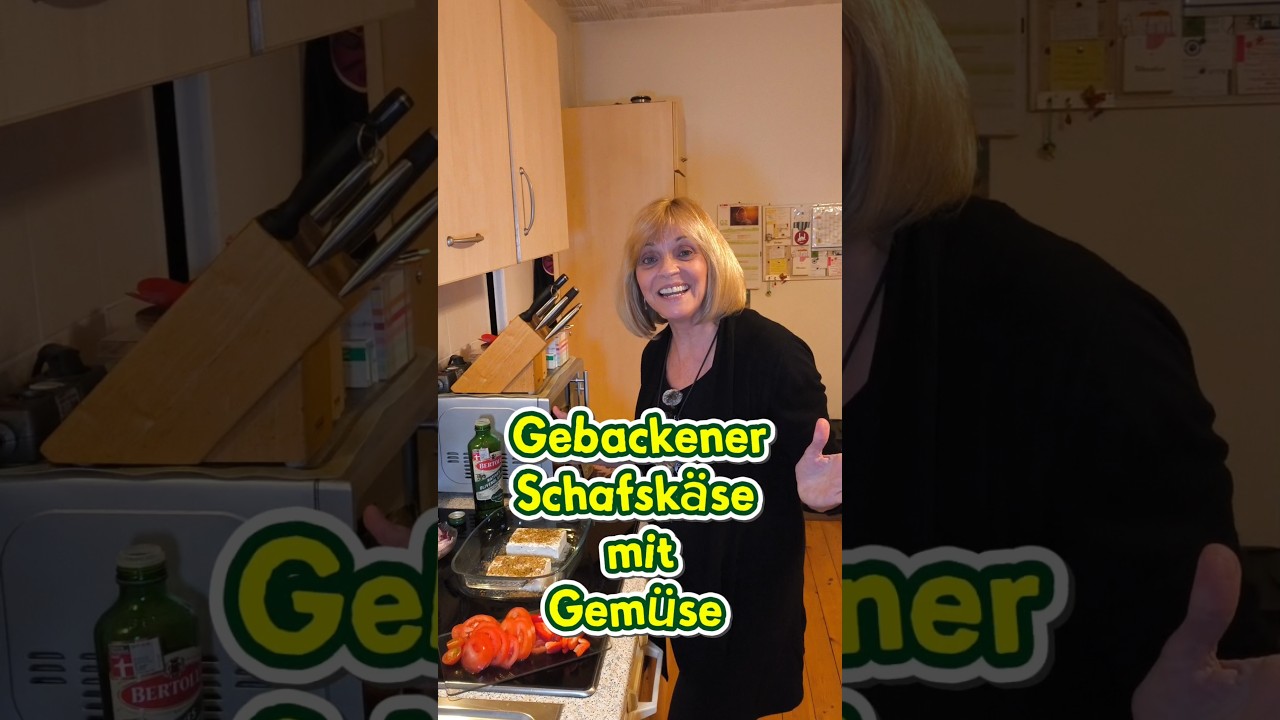 Gebackener Schafskäse mit Gemüse Essen zum Valentinstag