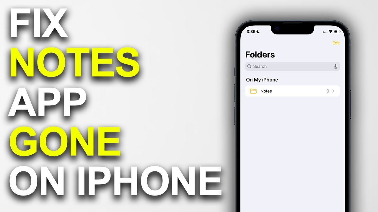 how-to-fix-notes-app-gone-on-iphone-youtube