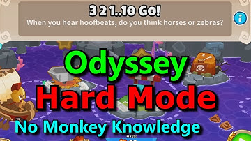 BTD6 Odyssey Hard Mode - Minimum Monkey Knowledge (3 2 1..10 Go!) tutorial / guide