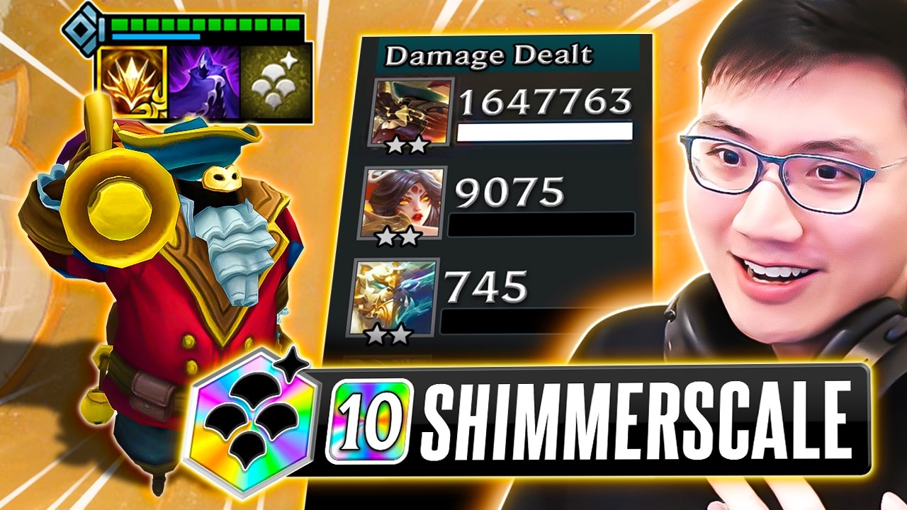 10 бардов с мерцающей чешуей наносят 1,6 миллиона урона.