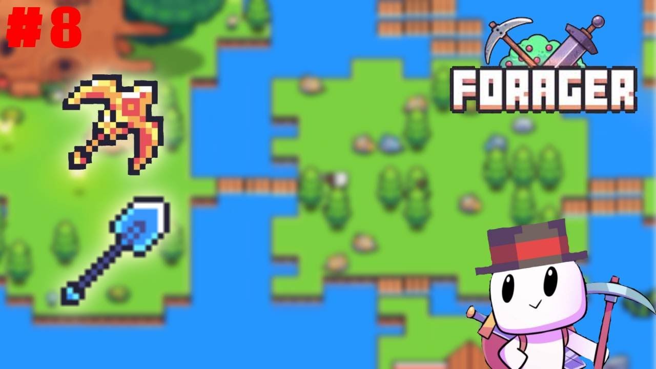 Forager Golden Pickaxe and Water Shovel! Let's Play [Part 8] YouTube