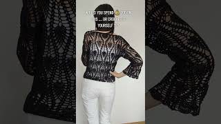 Where Would YOU Wear This Crochet Mesh Top? PDF Pattern