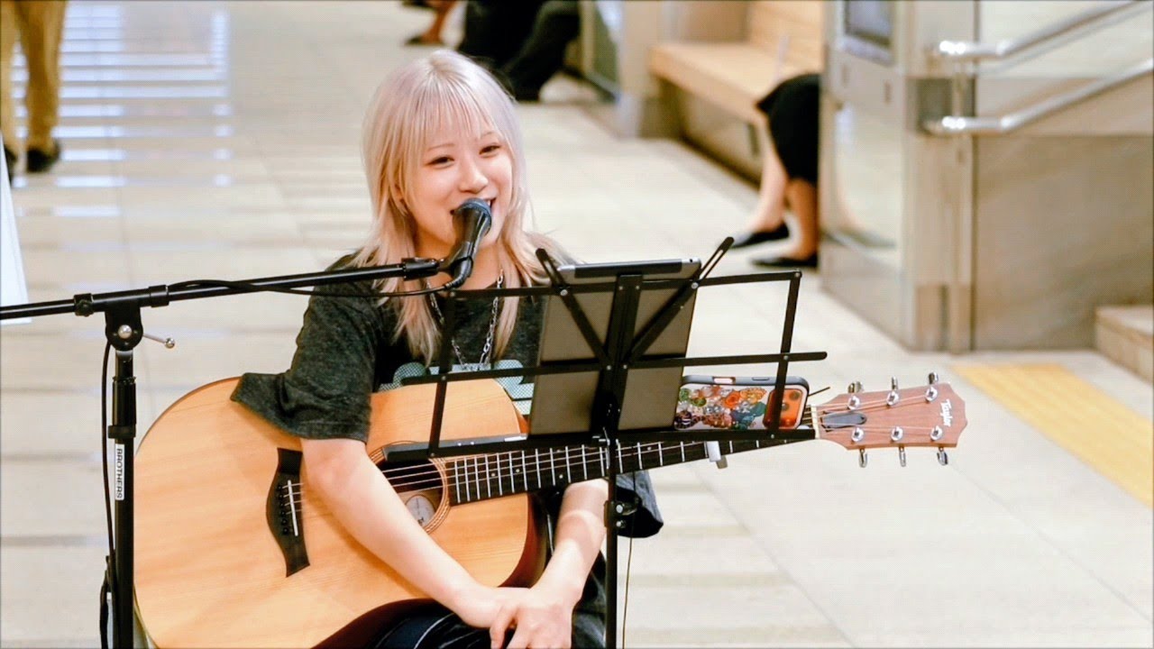 ドライフラワー/優里 砂月凜々香 路上ライブ 日本橋 Music Liver - YouTube