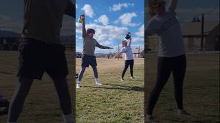 Group Workout 🔥🔥 #groupworkout #groupfitness #kettlebell #missoula #outdoorfitness