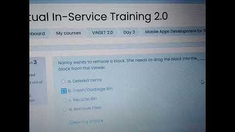 VINSET 2.0 Day 3 Answer Key Mobile Apps Development for Teachers