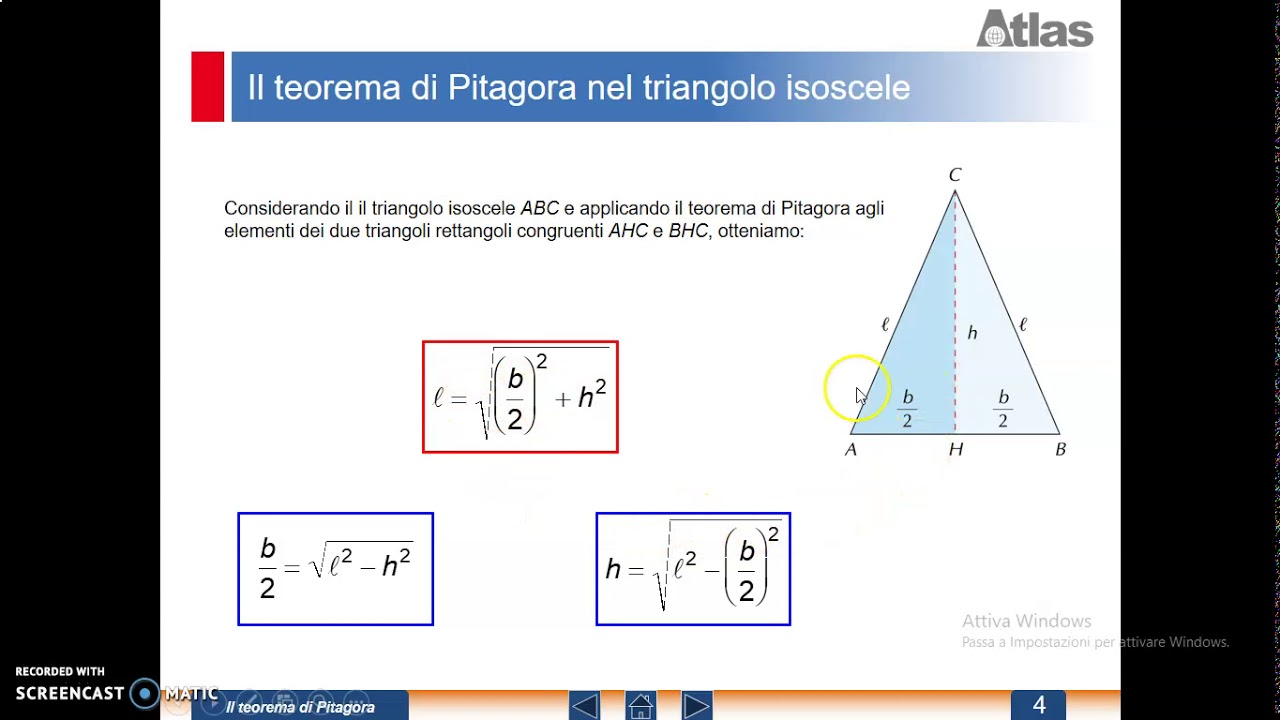 Compito In Classe Teorema Di Pitagora