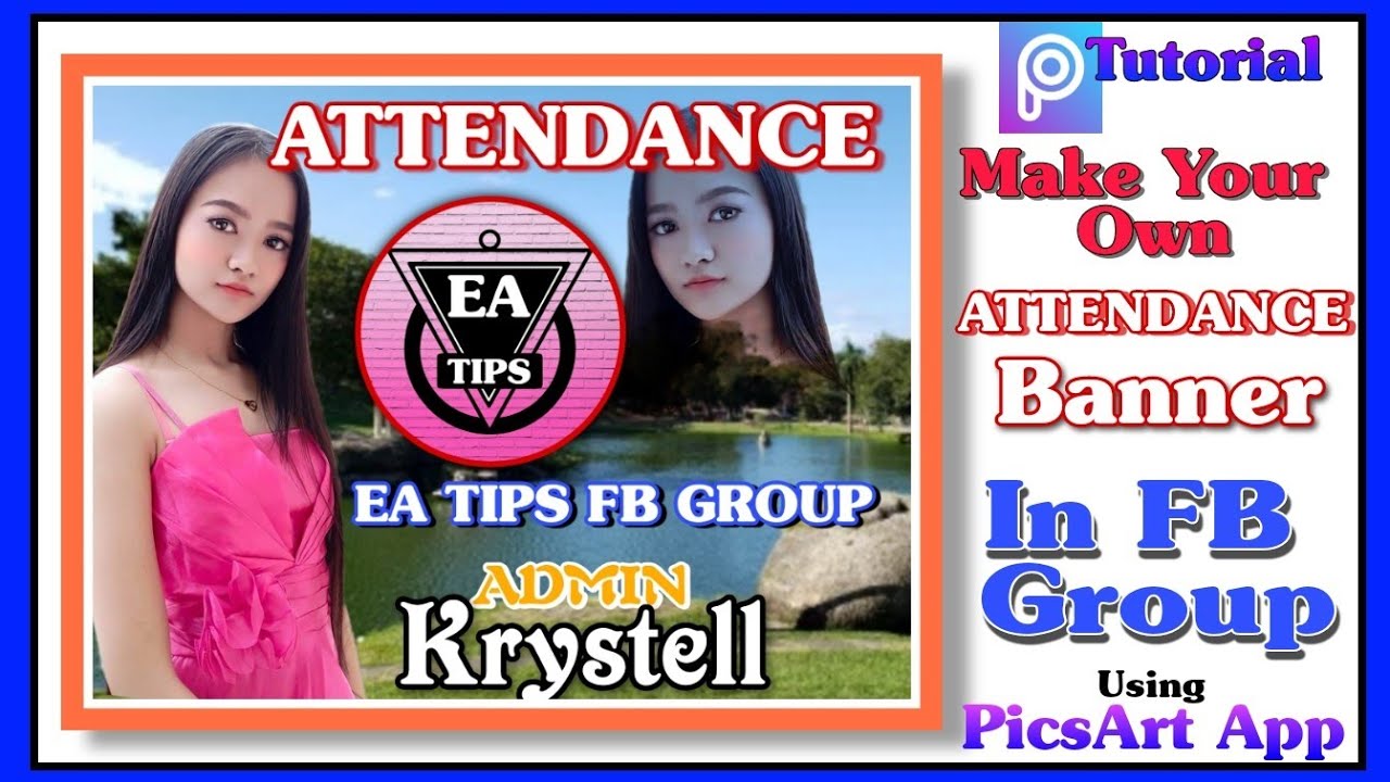 Make Your Own Attendance Banner in Fb Group using Android Phone (PicsArt)