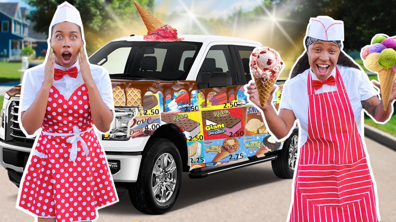 Turning our car into a FREE ice cream truck *Went to the HOOD* YouTube